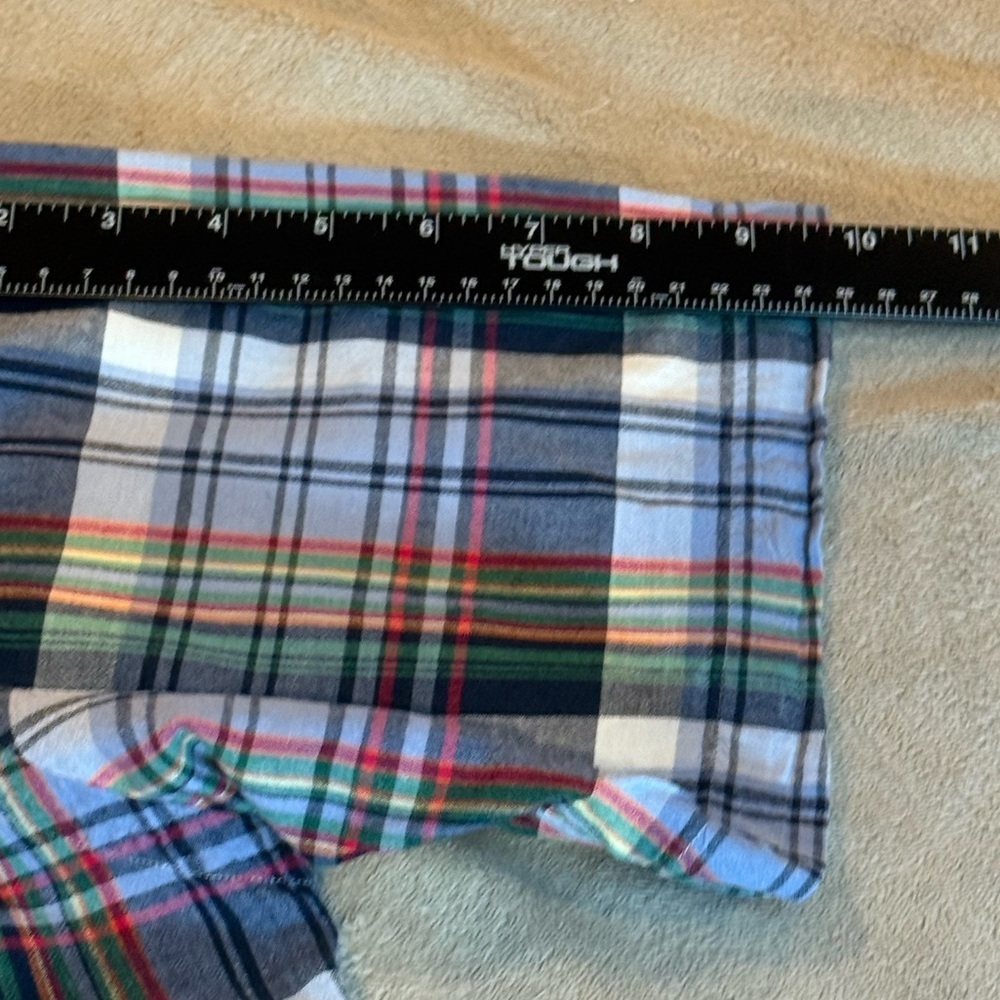 Polo Ralph Lauren Lot of 2 Large Blue Plaid Short Sleeve and Teal T shirt - Picture 14 of 16